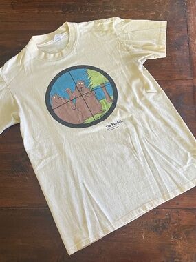 Vintage 80s THE FAR SIDE Gary Larson Bears Hunting Cartoon Comic Strip T-Shirt M